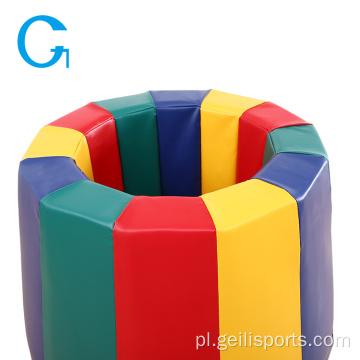 Kids Play Sponge Tumbler Rainbow Barrel Mat